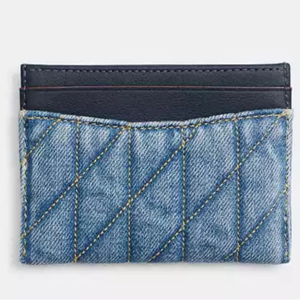 Coach card case with quilting - Picture 3 of 9